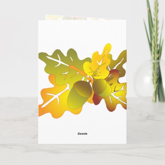 秋のオーク離れ カード (裏面)