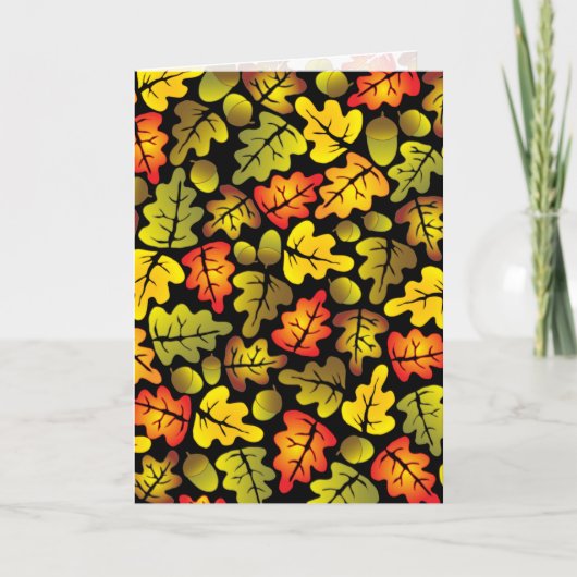 秋のオーク離れ カード (正面)