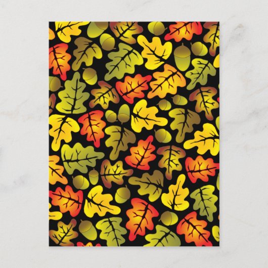 秋のオーク離れ ポストカード (正面)