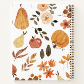 秋のオーチャードエステティック ノートブック (裏面)
