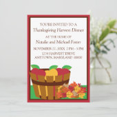 秋のオーチャードサンクスギビング招待状 招待状 (スタンド正面)