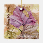 "。..秋のオーナメント セラミックオーナメント (裏面)