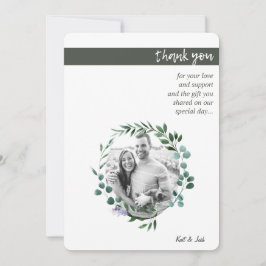 秋のオーバルリースサンキュー サンキューカード