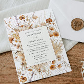 秋のオ結婚レンジフローラ招待状 招待状