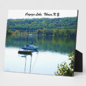 秋のカイウガ湖 フォトプラーク (側面)