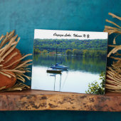 秋のカイウガ湖 フォトプラーク (側面)