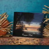 秋のカイウガ湖 フォトプラーク (側面)