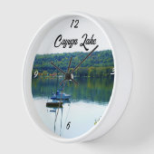 秋のカイウガ湖 壁時計 (傾斜)