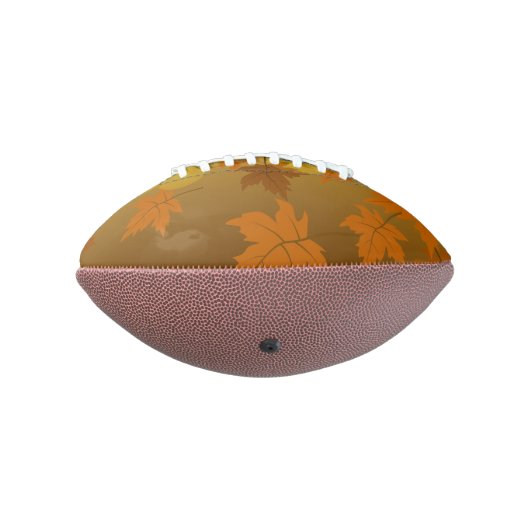 秋のカエデと葉《写真》ぼけ味模様 アメリカンフットボール (回転270)