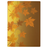秋のカエデと葉《写真》ぼけ味模様 クリップボード (裏面)