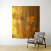 秋のカエデと葉《写真》ぼけ味模様 タペストリー (インサイチュ)