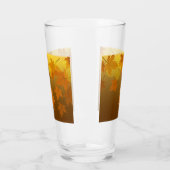 秋のカエデと葉《写真》ぼけ味模様 タンブラーグラス (左)