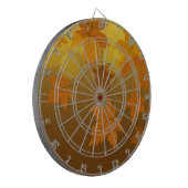 秋のカエデと葉《写真》ぼけ味模様 ダーツボード (正面左)