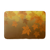 秋のカエデと葉《写真》ぼけ味模様 バスマット (正面)