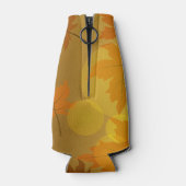 秋のカエデと葉《写真》ぼけ味模様 ボトルクーラー (裏面)