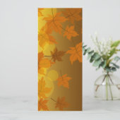 秋のカエデと葉《写真》ぼけ味模様 メニュー (スタンド正面)