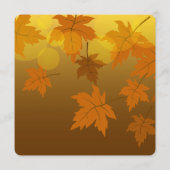 秋のカエデと葉《写真》ぼけ味模様 メニュー (裏面)