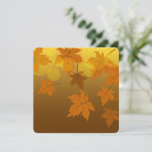 秋のカエデと葉《写真》ぼけ味模様 メニュー (スタンド正面)