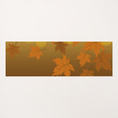 秋のカエデと葉《写真》ぼけ味模様 ヨガマット (裏面(横))