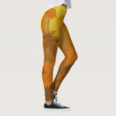 秋のカエデと葉《写真》ぼけ味模様 レギンス (右)