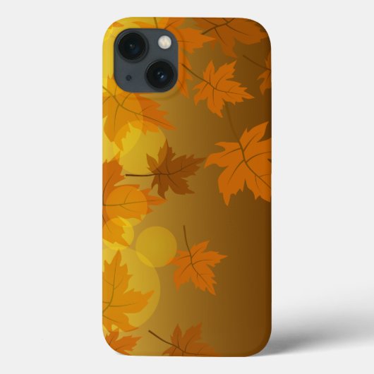 秋のカエデと葉《写真》ぼけ味模様 Case-Mate iPhoneケース (裏面)