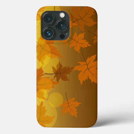 秋のカエデと葉《写真》ぼけ味模様 Case-Mate iPhoneケース (裏面)