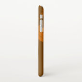 秋のカエデと葉《写真》ぼけ味模様 iPhoneケース (左側)