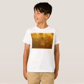 秋のカエデと葉《写真》ぼけ味模様 Tシャツ (正面フル)
