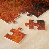 秋のカエデの木の森秋の森の葉 ジグソーパズル (側面)