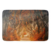 秋のカエデの木の森秋の森の葉 バスマット (正面)