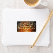 秋のカエデの木の森秋の森の葉 ラベル (インサイチュ)