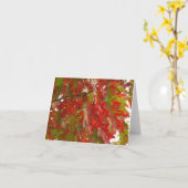 秋のカエデの木の開拓者の公園カード8 カード (黄色い花)