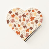 秋のカエデの葉の色自然感謝祭 ノートブック (裏面)