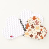 秋のカエデの葉の色自然感謝祭 ノートブック (内部)
