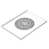 秋のカエデの葉の落書き ノートブック (左側)