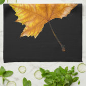 秋のカエデの葉 キッチンタオル (折り畳み)