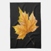 秋のカエデの葉 キッチンタオル (縦)