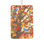 秋のカエデの鳥 カーエアーフレッシュナー (裏面)