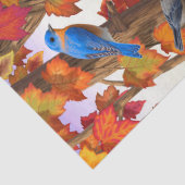 秋のカエデの鳥 薄葉紙 (詳細)