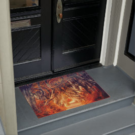 秋のカエデ林 ドアマット