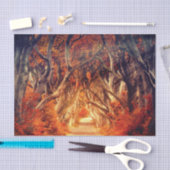 秋のカエデ林 薄葉紙 (クラフト)