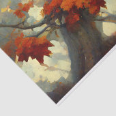 秋のカエデ絵画の木 薄葉紙 (詳細)