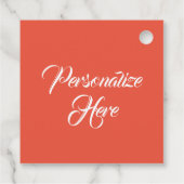 秋のカエデ葉の赤エレガントに落ちる フェイバータグ (裏面)