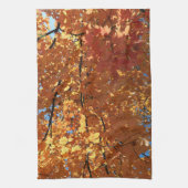 秋のカエデ葉ス キッチンタオル (縦)