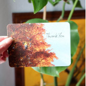 秋のカエデ葉ス サンキューカード