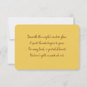 秋のカエデ葉ス サンキューカード (裏面)