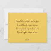 秋のカエデ葉ス シーズンカード (裏面)