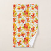 秋のカエデ葉ス バスタオルセット (ハンドタオル)