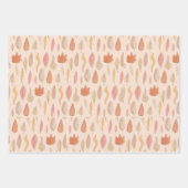 秋のカエデ葉ス ラッピングペーパーシート (正面)