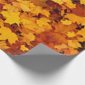 秋のカエデ葉ス ラッピングペーパー (角)